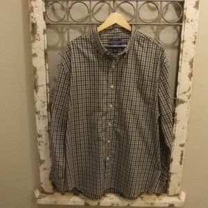 SADDLEBRED MENS PLAID L/S SHIRT-XXL
